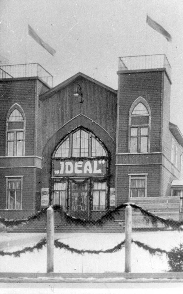 foto: Kino "Ideal" (hiljem "Ideaal") fassaad 1920ndatel