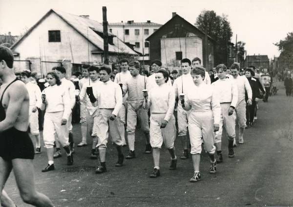 foto: Tartu II sportmängude rongkäik 1965. a.