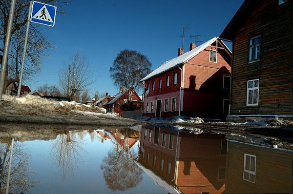 foto: Kevadine suurvesi Marja tänaval 2005
