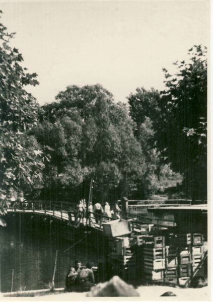foto: pontoonsild 1950. aastatel. fotograaf teadmata