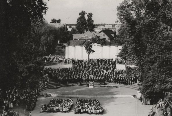 foto: Tartu linna ja rajooni 9. laulupidu Kassitoomel 1959. a.
