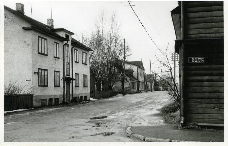 foto: Oa tänav Kroonuaia tänavalt vaadatuna 1988. a.