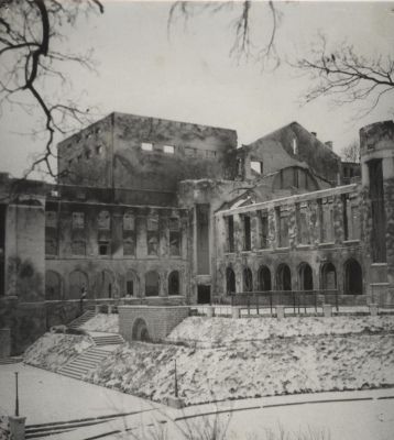 foto: Vanemuise teatri varemed 1944. a