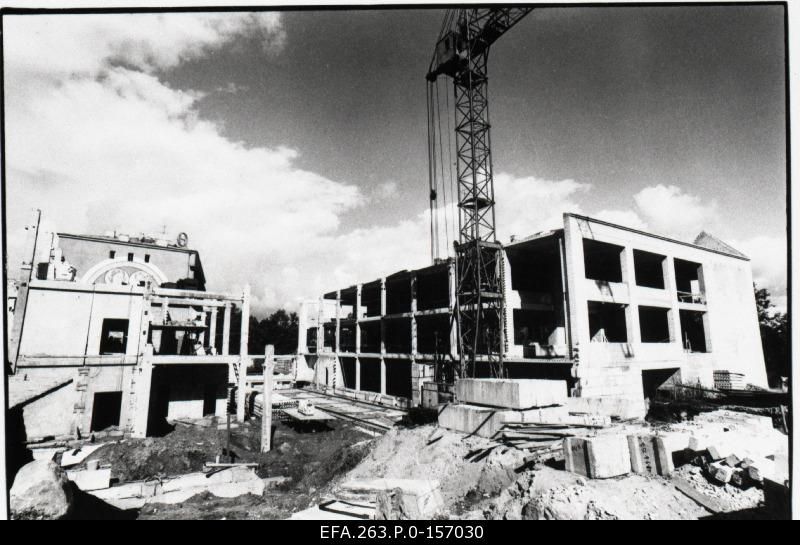 foto: Tartu Kaubahalli ehitustööd 1989