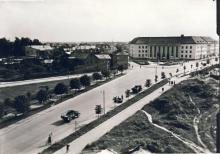 foto: riia tänav 1950. aastate alguses. fotograaf teadmata