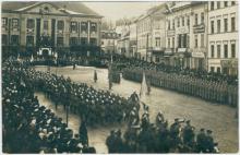 foto: Tuletõrjeparaad Raekoja platsil 1914. a.