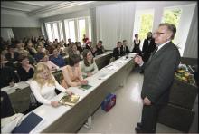 foto: Prof. Helmut Piirimäe viimane uusaja loeng Lossi tänava õppehoones