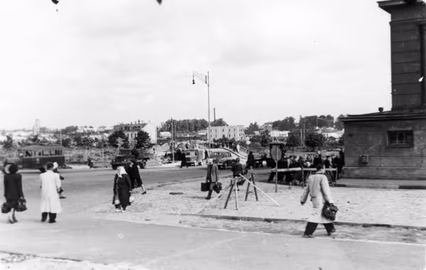 foto: uueturu puusild 1950. aastatel. fotograaf teadmata