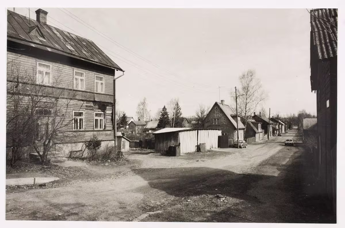 foto: Piiri tänav 1997. a. Tähtvere tänavalt vaadatuna