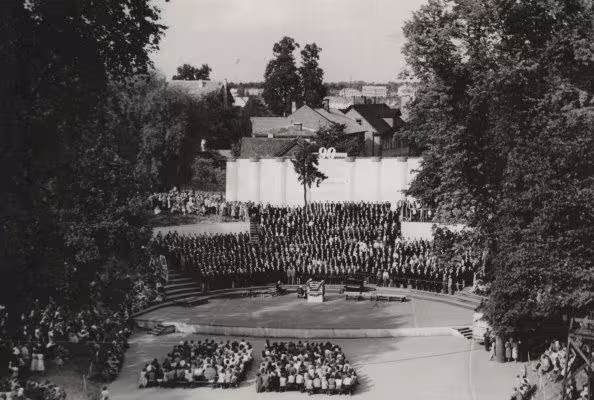 foto: Tartu linna ja rajooni 9. laulupidu Kassitoomel 1959. a.