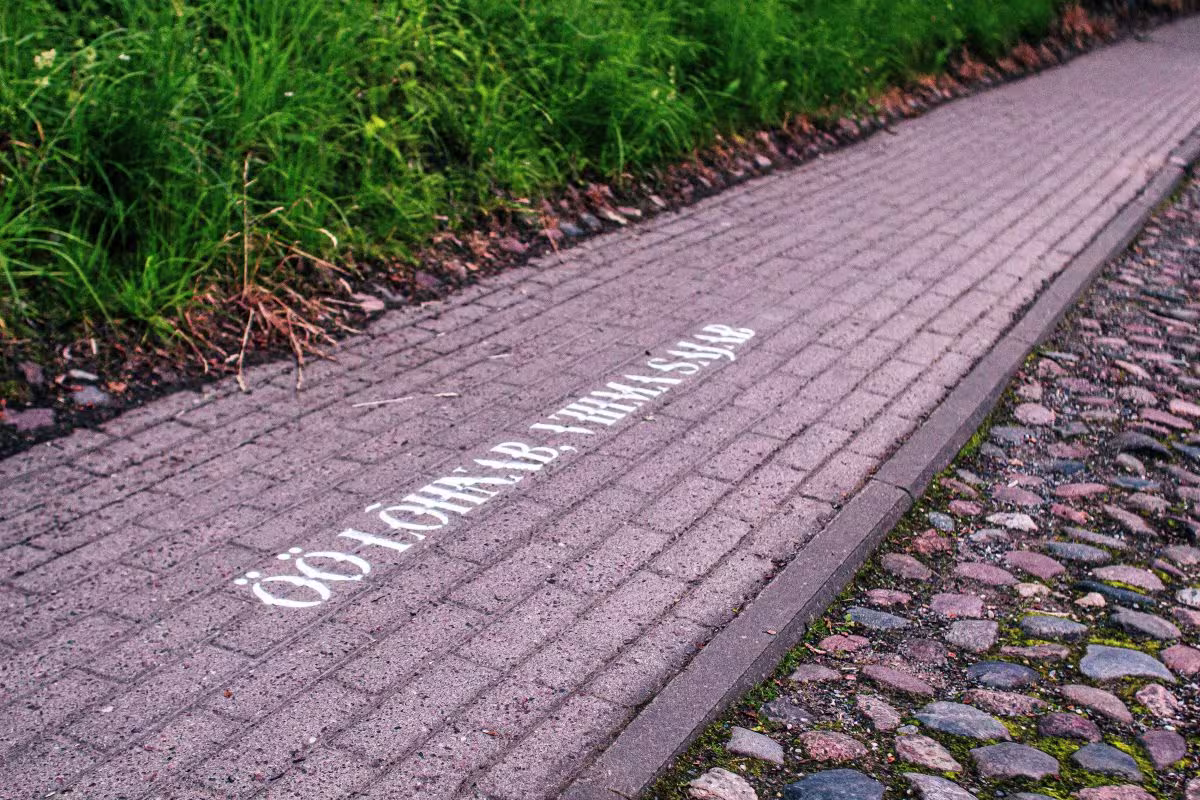 foto: Hando Runneli luuleread Vallikraavi tänaval. Linnakirjaniku teekond 19.06.2020