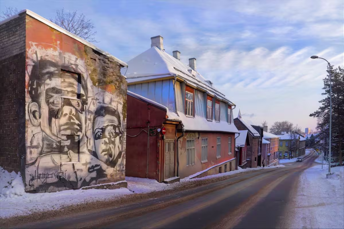 foto: Grafiti Jakobi mäel jaanuaris 2021