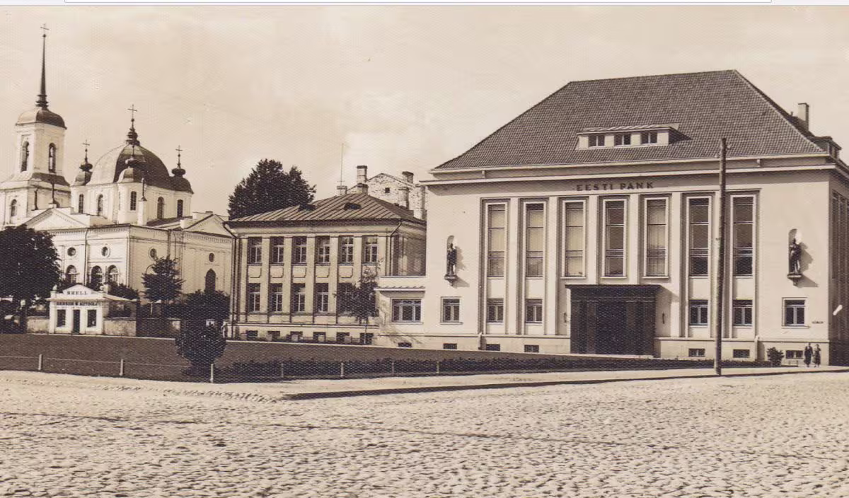 foto: Eesti Pank ja Uspenski kirik 1937